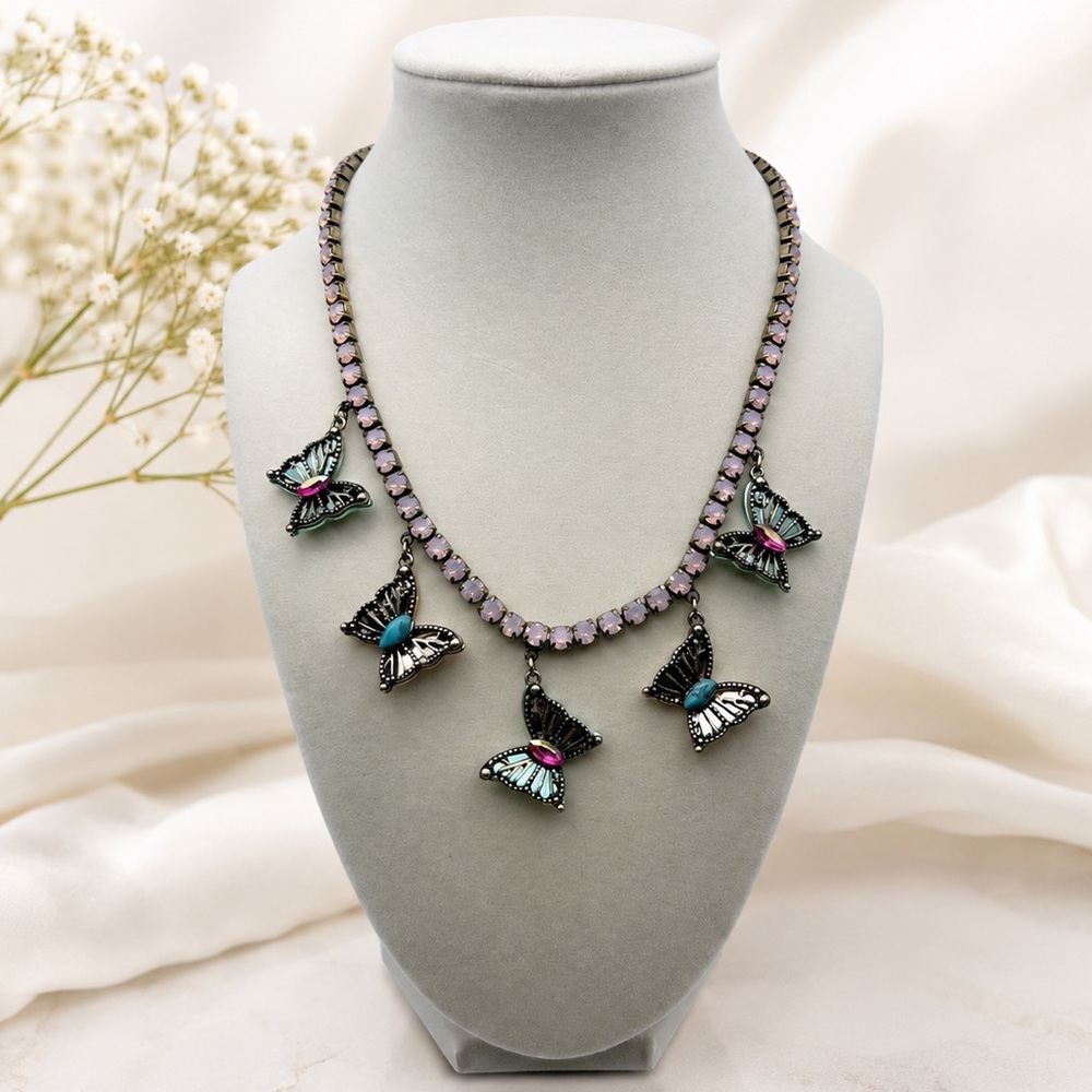 *New* Betsey Johnson Butterfly Charm Necklace